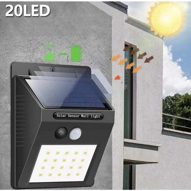 Refletor Solar Externo LED Sensor de Movimento